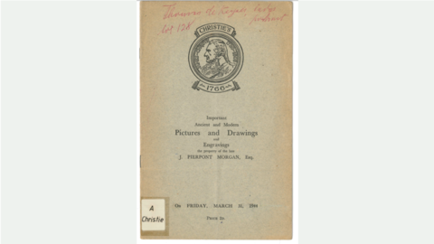 Christie’s auction catalogue of 31.03.1944 Christie’s auction catalogue of 31.03.1944