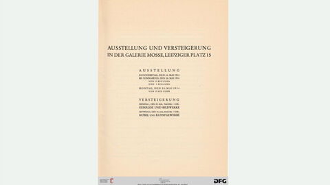 Excerpt from the catalog Rudolph Lepke's Kunst-Auctions-Haus Book page