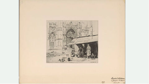 Charles Watson, L’étameur, St. Riquier, etching (1911)  Charles Watson, L’étameur, St. Riquier, etching (1911)