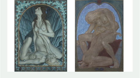 “Fidus, Totenklage [Lamentation of the Dead] (1910) and Tröstender Schoß [Comforting Lap] (1911)“